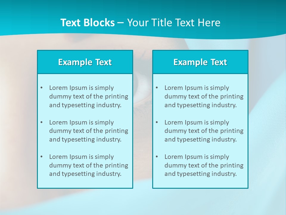 A Woman With A Blue Scarf On Her Head PowerPoint Template