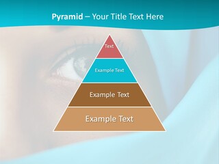 A Woman With A Blue Scarf On Her Head PowerPoint Template