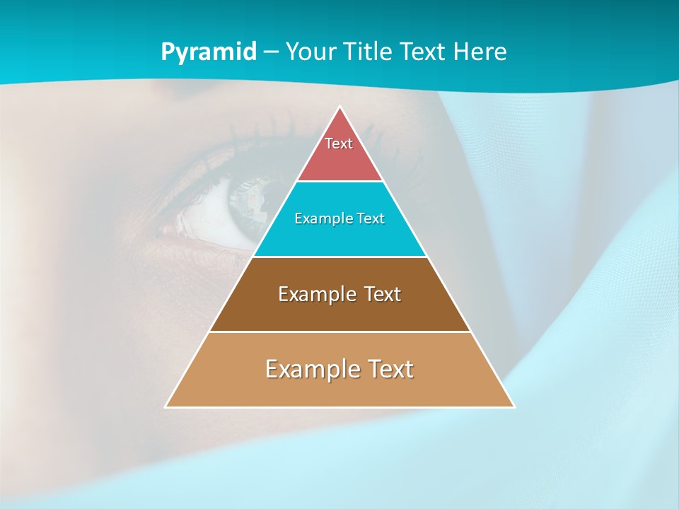 A Woman With A Blue Scarf On Her Head PowerPoint Template