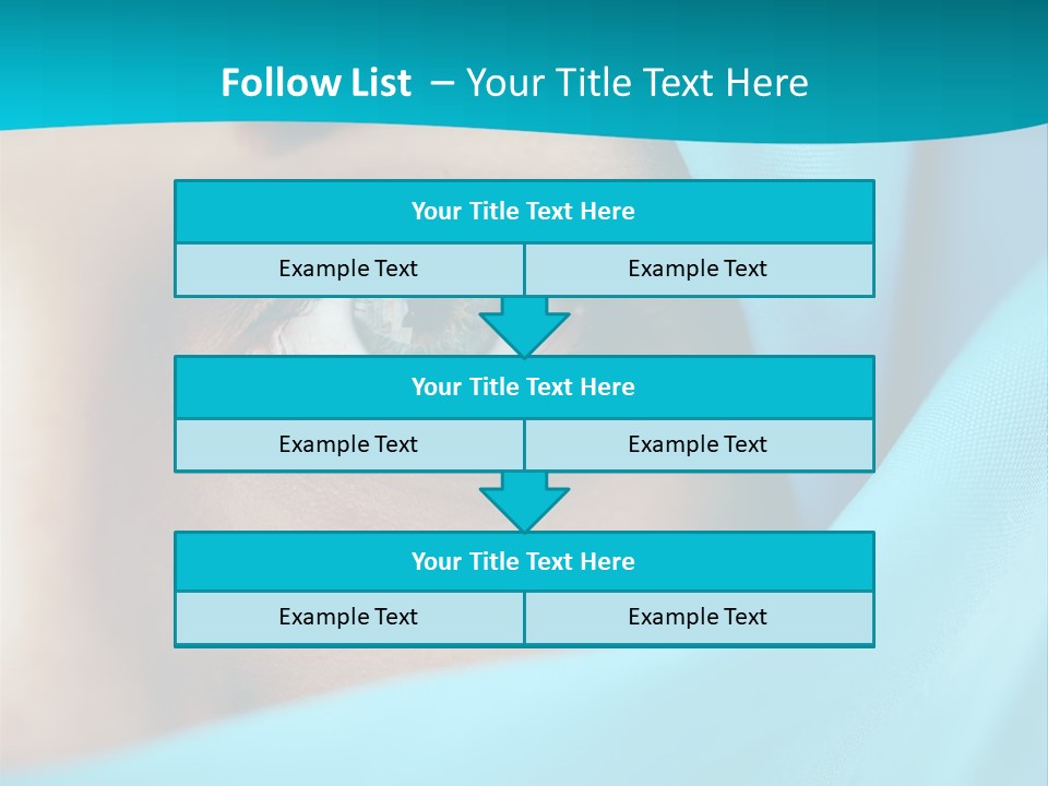 A Woman With A Blue Scarf On Her Head PowerPoint Template