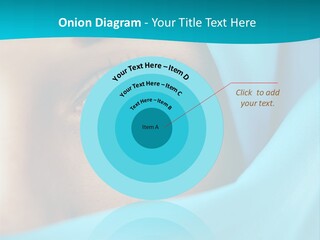 A Woman With A Blue Scarf On Her Head PowerPoint Template