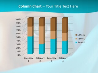 A Woman With A Blue Scarf On Her Head PowerPoint Template