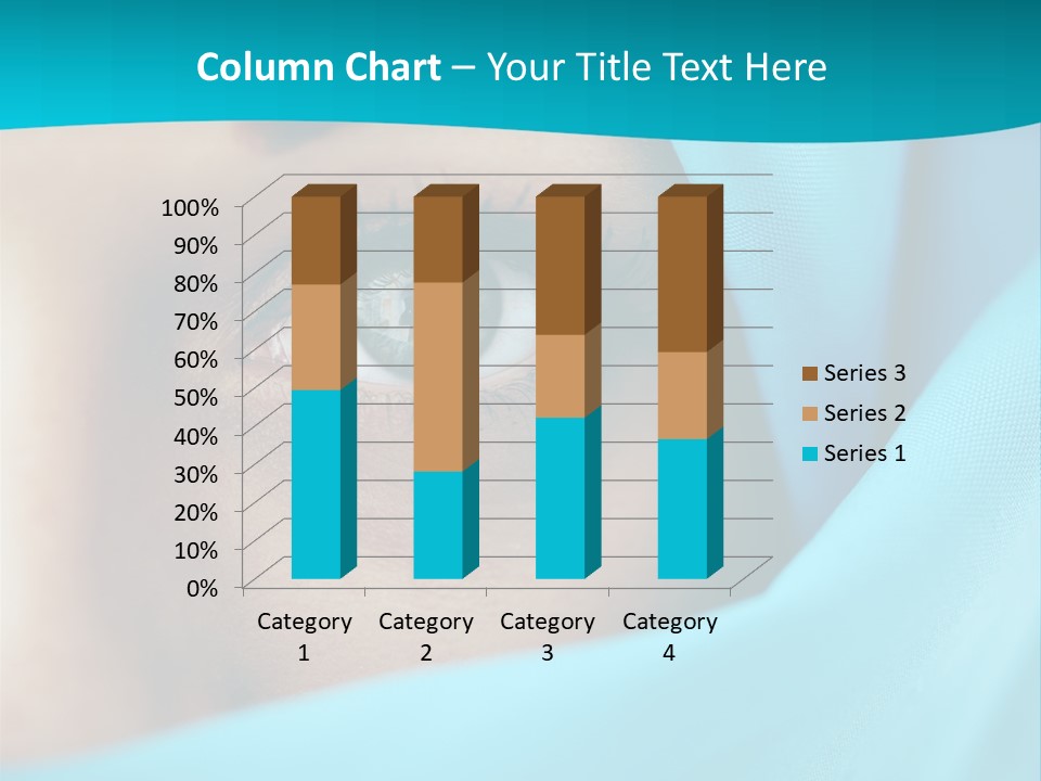 A Woman With A Blue Scarf On Her Head PowerPoint Template