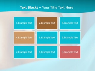 A Woman With A Blue Scarf On Her Head PowerPoint Template