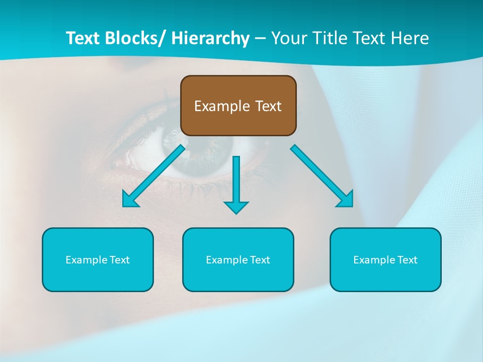 A Woman With A Blue Scarf On Her Head PowerPoint Template