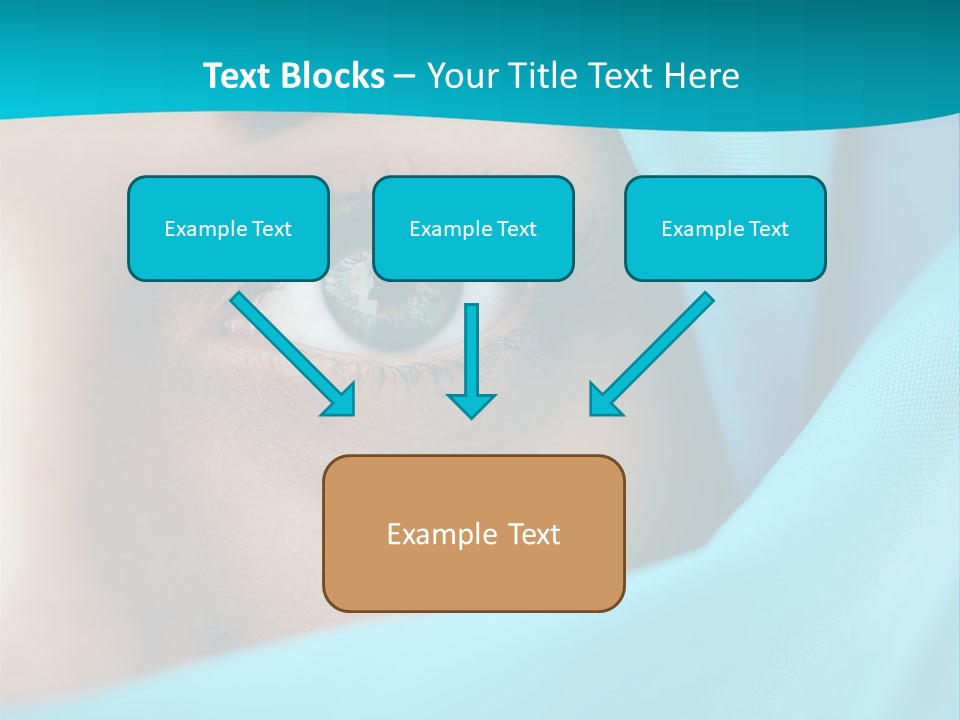 A Woman With A Blue Scarf On Her Head PowerPoint Template