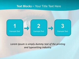 A Woman With A Blue Scarf On Her Head PowerPoint Template