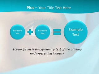 A Woman With A Blue Scarf On Her Head PowerPoint Template