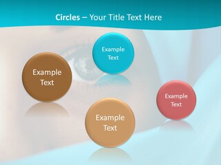 A Woman With A Blue Scarf On Her Head PowerPoint Template