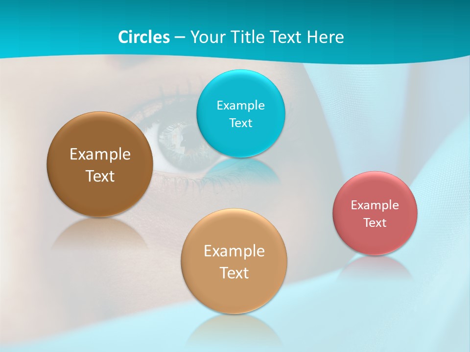 A Woman With A Blue Scarf On Her Head PowerPoint Template