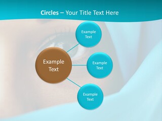 A Woman With A Blue Scarf On Her Head PowerPoint Template