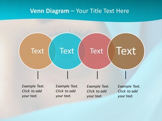 A Woman With A Blue Scarf On Her Head PowerPoint Template