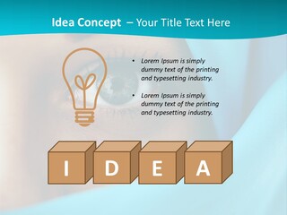 A Woman With A Blue Scarf On Her Head PowerPoint Template