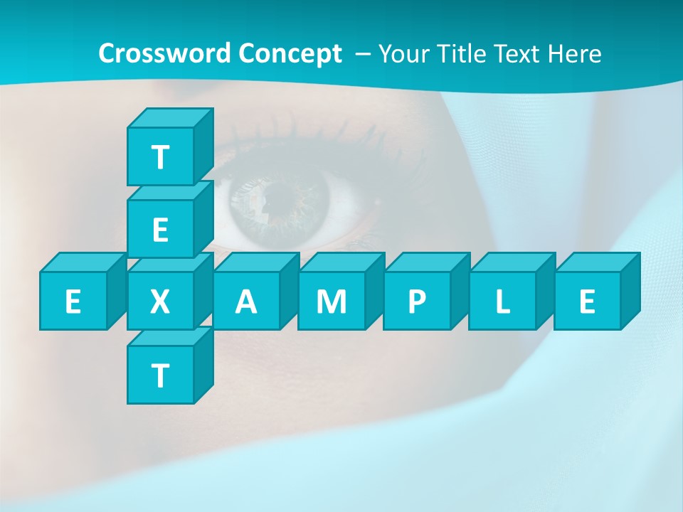 A Woman With A Blue Scarf On Her Head PowerPoint Template