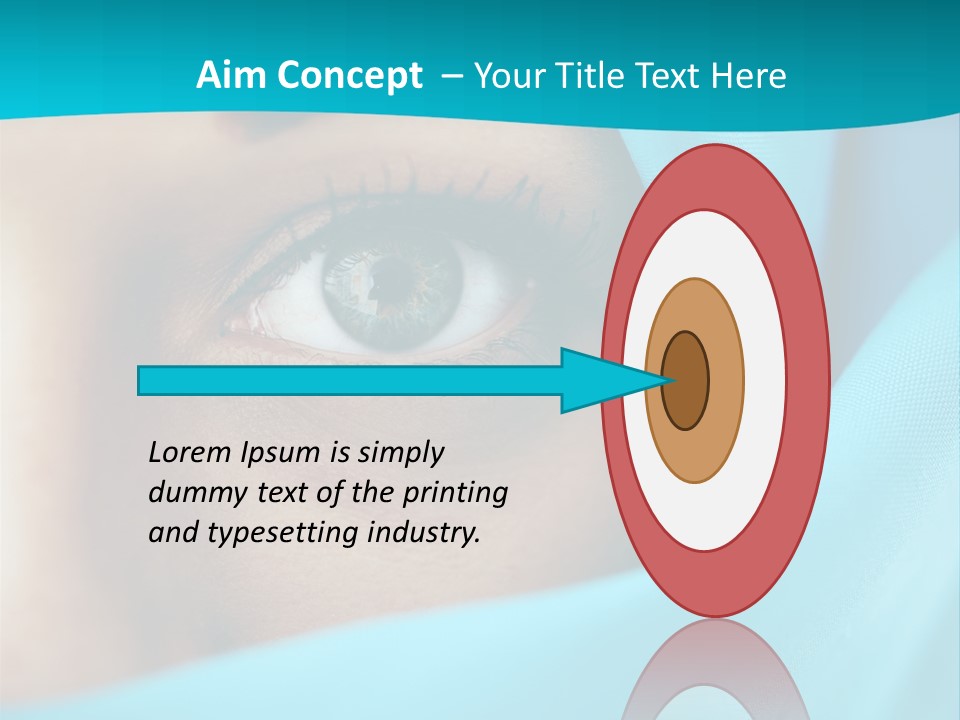 A Woman With A Blue Scarf On Her Head PowerPoint Template