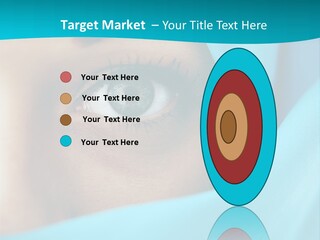 A Woman With A Blue Scarf On Her Head PowerPoint Template