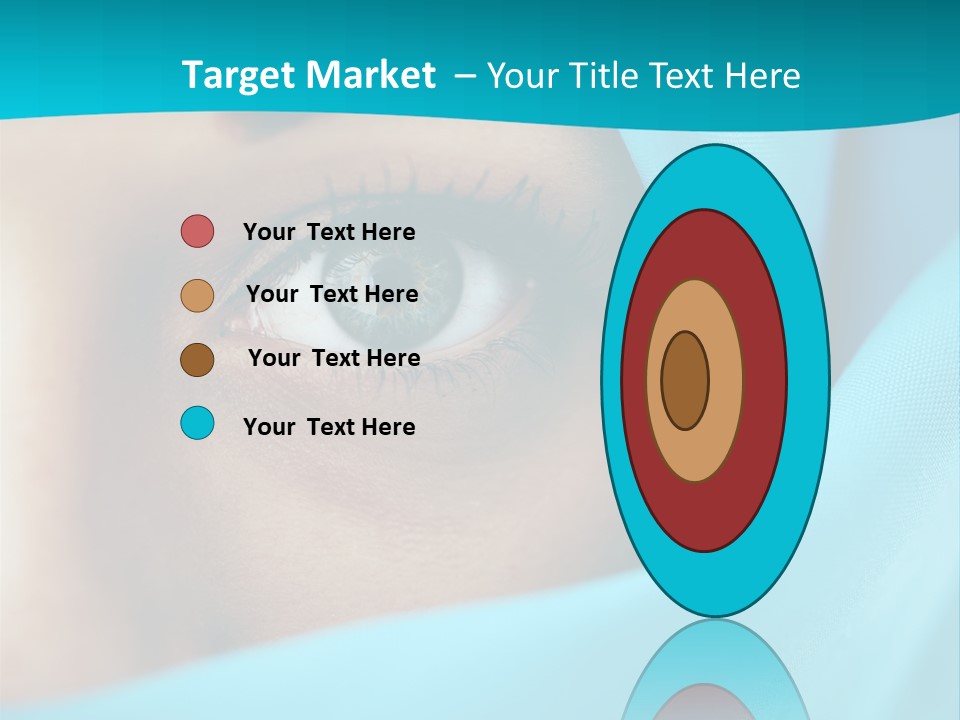 A Woman With A Blue Scarf On Her Head PowerPoint Template