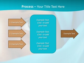 A Woman With A Blue Scarf On Her Head PowerPoint Template