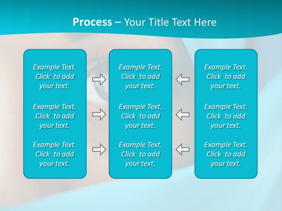 A Woman With A Blue Scarf On Her Head PowerPoint Template