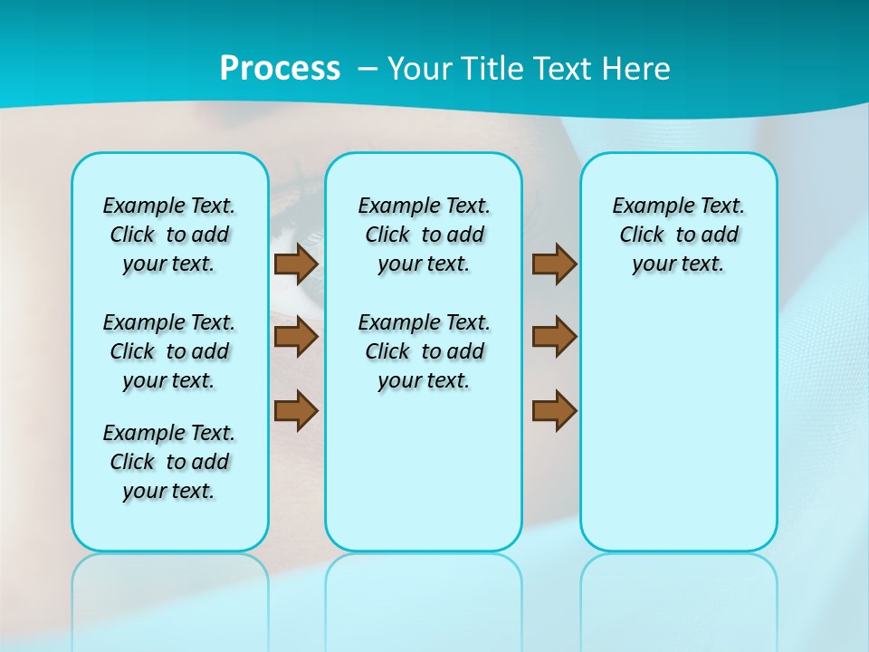 A Woman With A Blue Scarf On Her Head PowerPoint Template