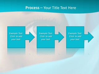 A Woman With A Blue Scarf On Her Head PowerPoint Template