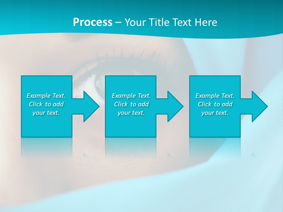 A Woman With A Blue Scarf On Her Head PowerPoint Template