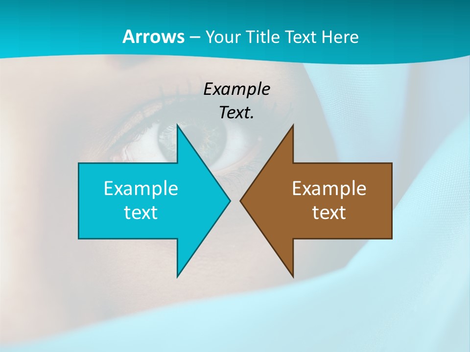 A Woman With A Blue Scarf On Her Head PowerPoint Template