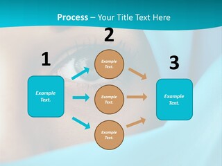 A Woman With A Blue Scarf On Her Head PowerPoint Template