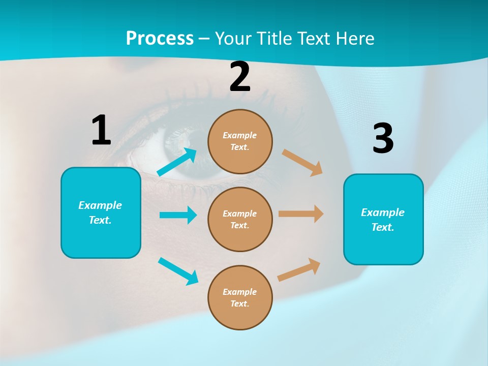 A Woman With A Blue Scarf On Her Head PowerPoint Template