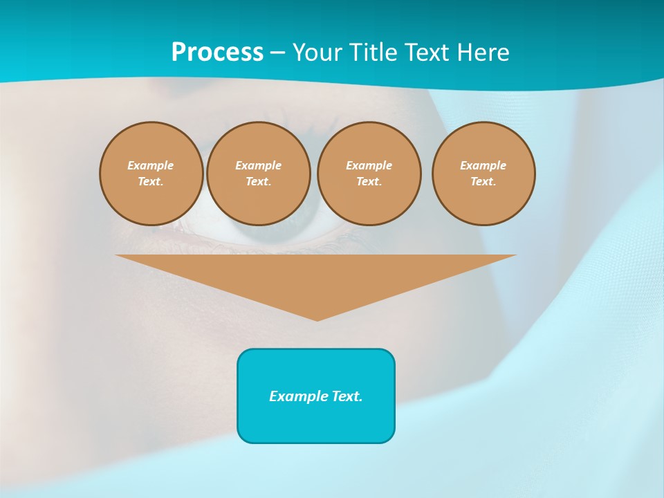 A Woman With A Blue Scarf On Her Head PowerPoint Template