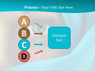 A Woman With A Blue Scarf On Her Head PowerPoint Template