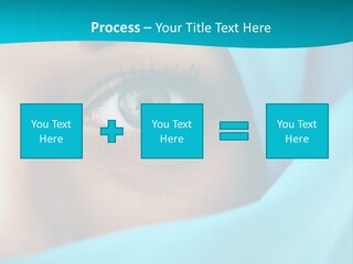 A Woman With A Blue Scarf On Her Head PowerPoint Template