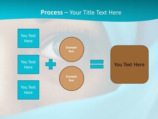 A Woman With A Blue Scarf On Her Head PowerPoint Template