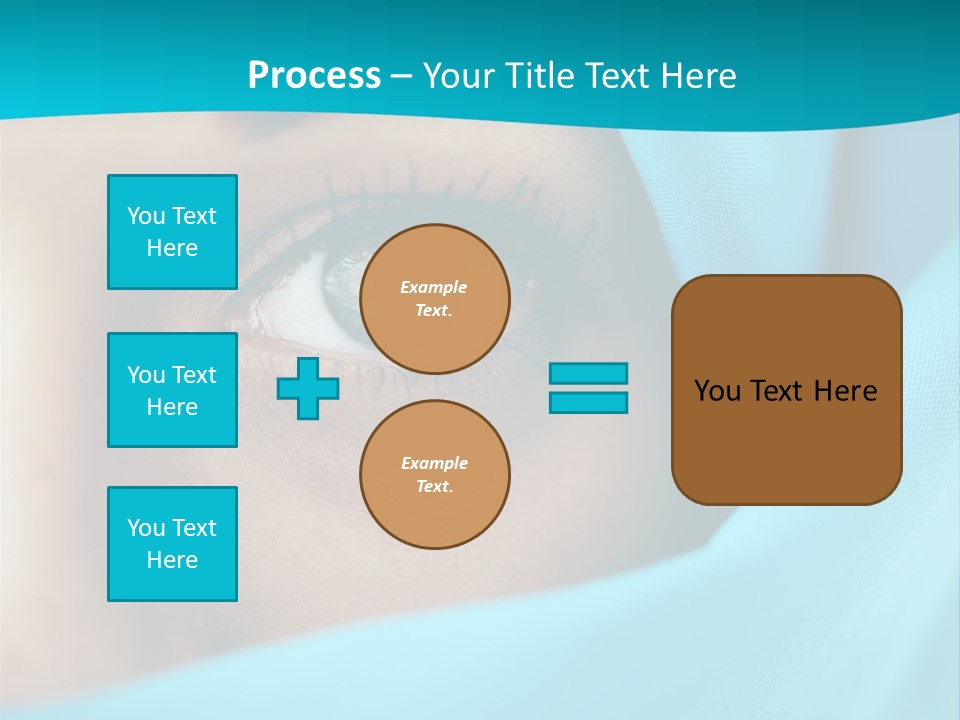 A Woman With A Blue Scarf On Her Head PowerPoint Template