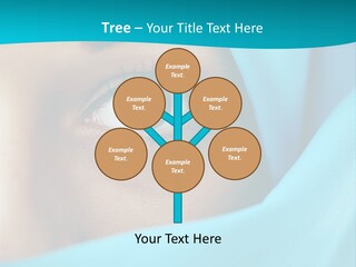 A Woman With A Blue Scarf On Her Head PowerPoint Template