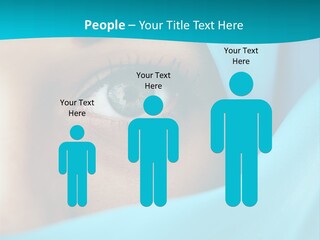 A Woman With A Blue Scarf On Her Head PowerPoint Template