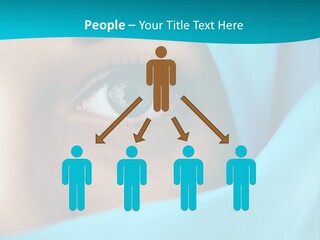 A Woman With A Blue Scarf On Her Head PowerPoint Template