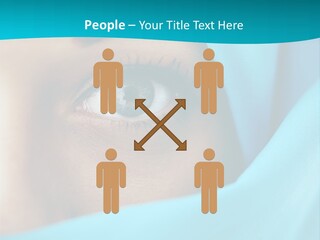 A Woman With A Blue Scarf On Her Head PowerPoint Template