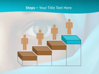 A Woman With A Blue Scarf On Her Head PowerPoint Template