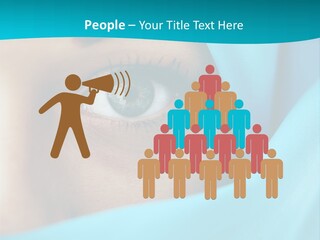 A Woman With A Blue Scarf On Her Head PowerPoint Template