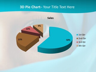 A Woman With A Blue Scarf On Her Head PowerPoint Template