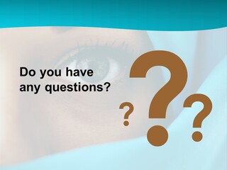 A Woman With A Blue Scarf On Her Head PowerPoint Template