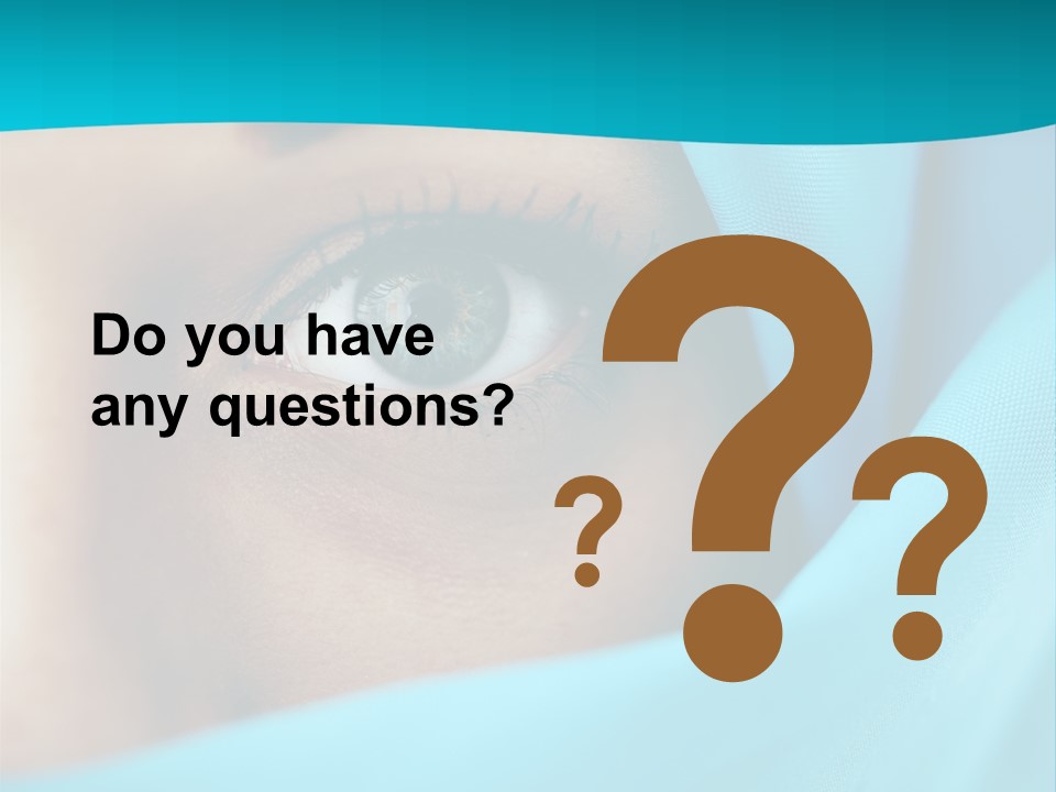 A Woman With A Blue Scarf On Her Head PowerPoint Template