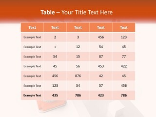 A Group Of Orange Robots On A White Surface PowerPoint Template