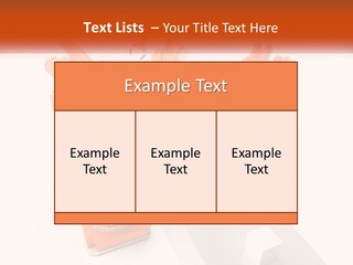 A Group Of Orange Robots On A White Surface PowerPoint Template
