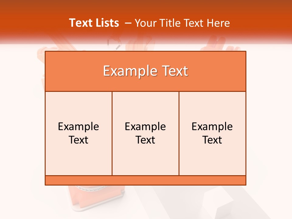 A Group Of Orange Robots On A White Surface PowerPoint Template