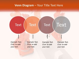 A Group Of Orange Robots On A White Surface PowerPoint Template