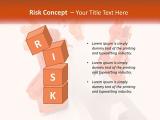 A Group Of Orange Robots On A White Surface PowerPoint Template