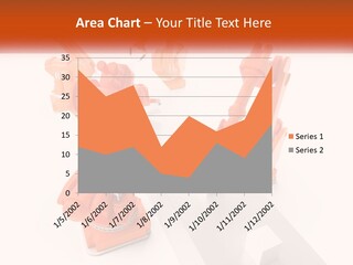 A Group Of Orange Robots On A White Surface PowerPoint Template