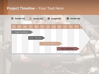Two Men Looking At A Clipboard In Front Of A Car PowerPoint Template